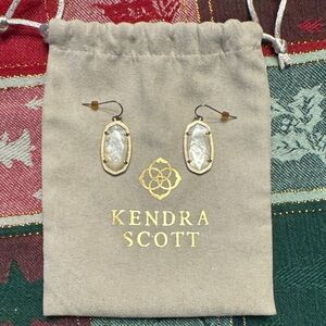 Kendra Scott Gold Mother of Pearl Earrings